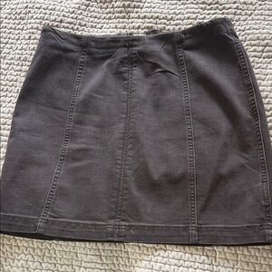 Free People Charcoal Mini Skirt